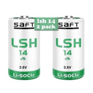 〖2 Pack〗3.6V 5800mAh Lsh14 Lithium Battery for Saft lsh14 Replacement for LS26500 LS26500 LSH 14