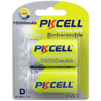D 10000mAh 1.2V NI-MH Rechargeable Battery (2Pcs Per Blister Card)