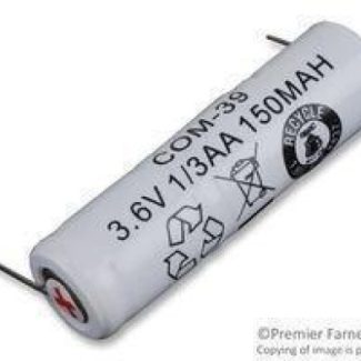 DANTONA INDUSTRIES COMP-39-2 NICKEL CADMIUM BATTERY, 3.6V 110mAH