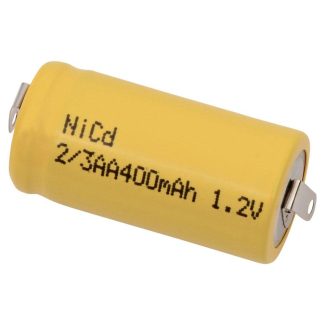 Dantona 1/2AA-400WT - 1.2V Nickel Cadmium (NICD) Battery