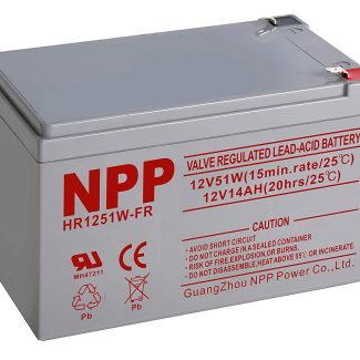 NPPower 12V-14Ah SLA Sealed Lead Acid Rechargeable Battery with F2 Style Terminals