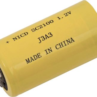 NiCd Extended Capacity Rechargeable Sub C Cell w/ Solder Tabs SC-2100WT