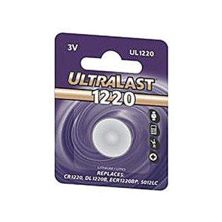 Replaces CR1220, DL1220B, ECR1220BP, 5012LC - Lithium, 36 mAh, 3 volts