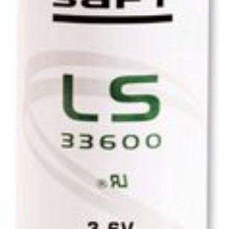 SAFT LS33600 D Size 3.6V Lithium Thionyl Chloride Battery