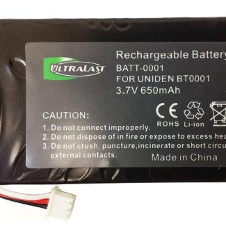 UL001 - Li-Ion, 3.6 Volt, 900 mAh, Ultra Hi-Capacity Battery - Replacement Battery for Uniden BT-001, BBTY0531001 fits DX770, DMX-776 Cordless Phone Battery