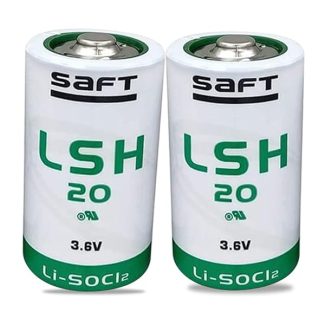 (Pack of 2) LSH20 13000mAh 3.6V for SAFT LSH20 Battery LSH 20 ER34615M D Size Lithium Battery
