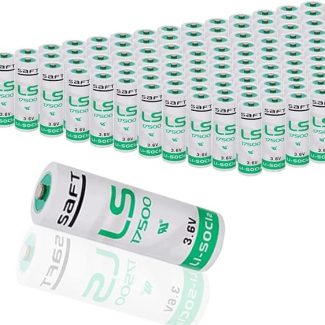 zoyfayl 60 Pack LS17500 3.6V 3600mAh Lithium Battery Replacement for SAFT LS17500 CNC Water Meters Frequency Converters (60 Pack LS17500 Battery)